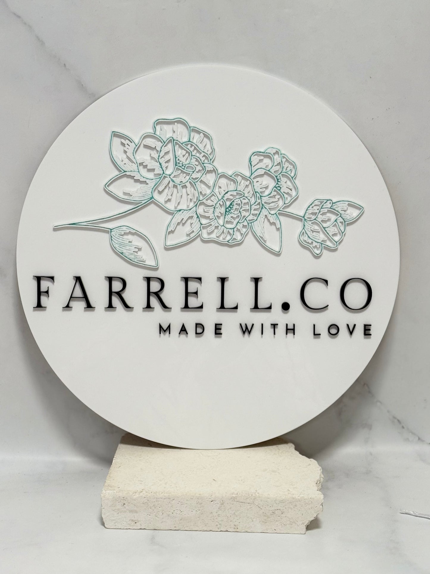 30cm circular wall/display signage