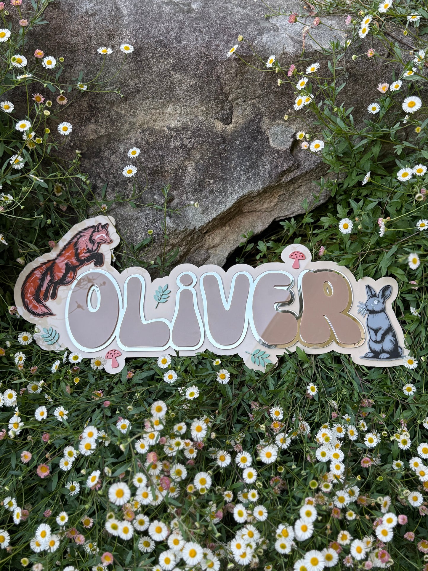 Acrylic Name Wall Plaque (triple layer)