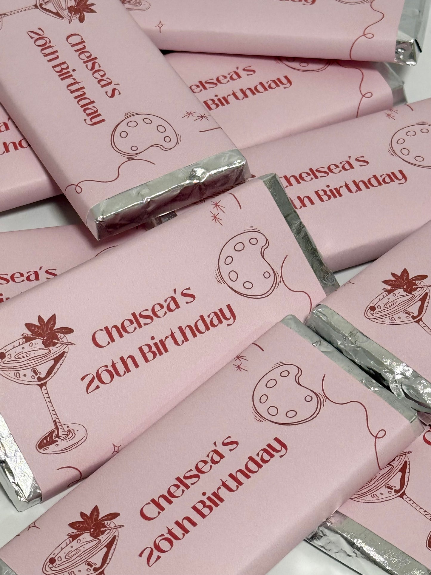 Customisable Chocolate Party Favors