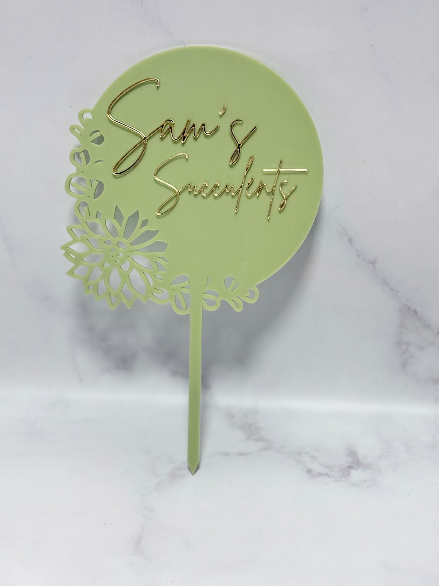 Custom Acrylic Cake Toppers