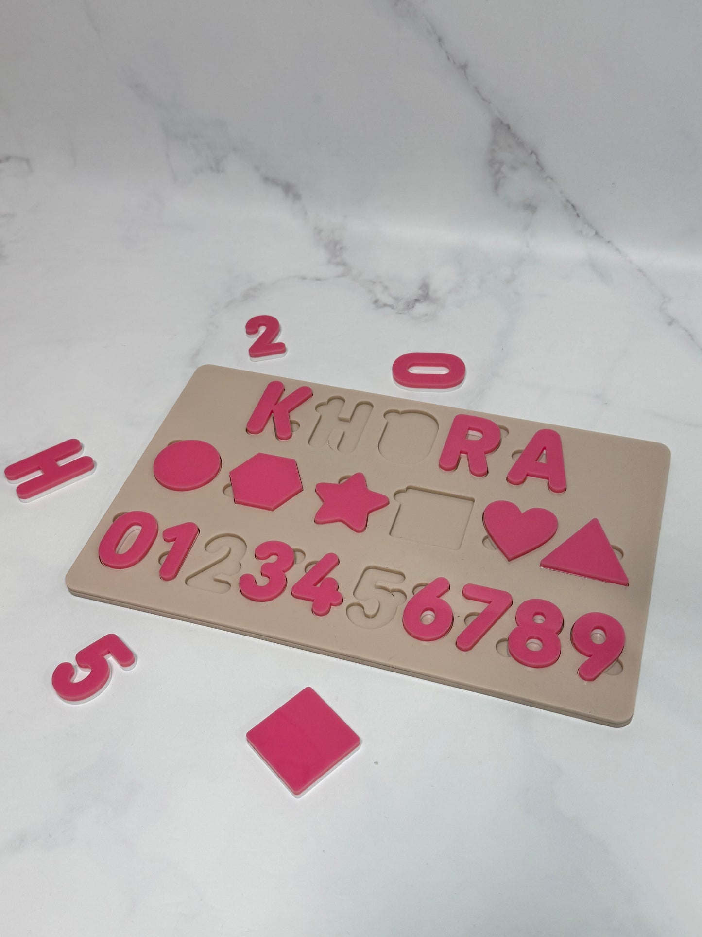 Activity Puzzle - name, shapes & numbers