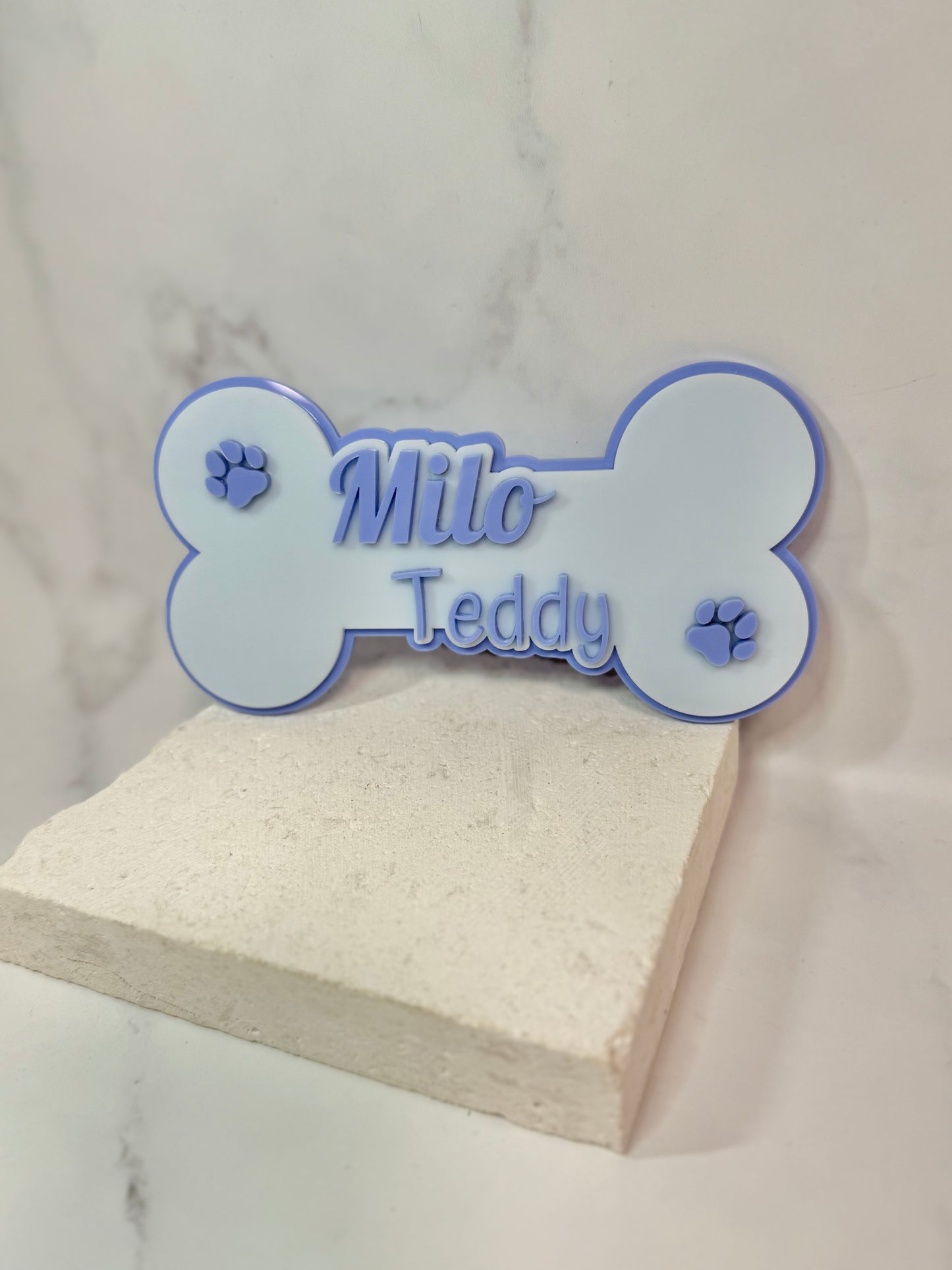 Doggo name plaque
