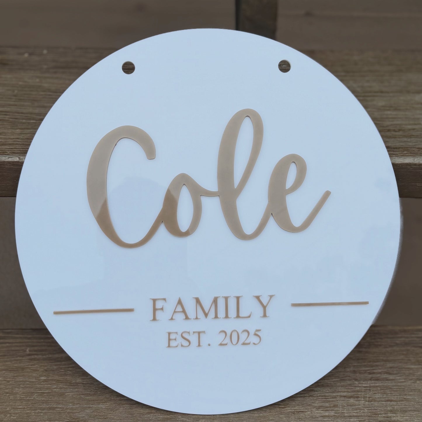 30cm circular wall/display signage