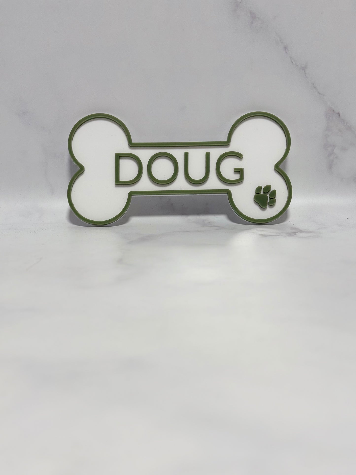 Doggo name plaque