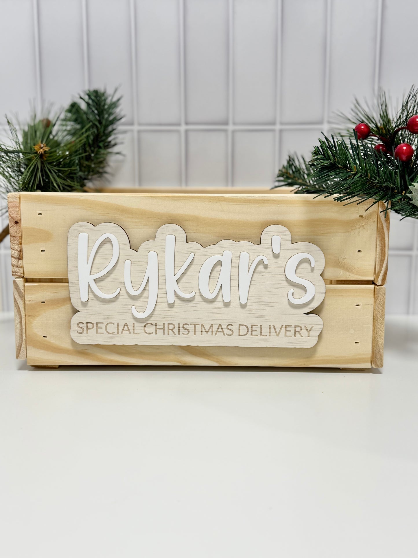 Christmas Crate Plaque