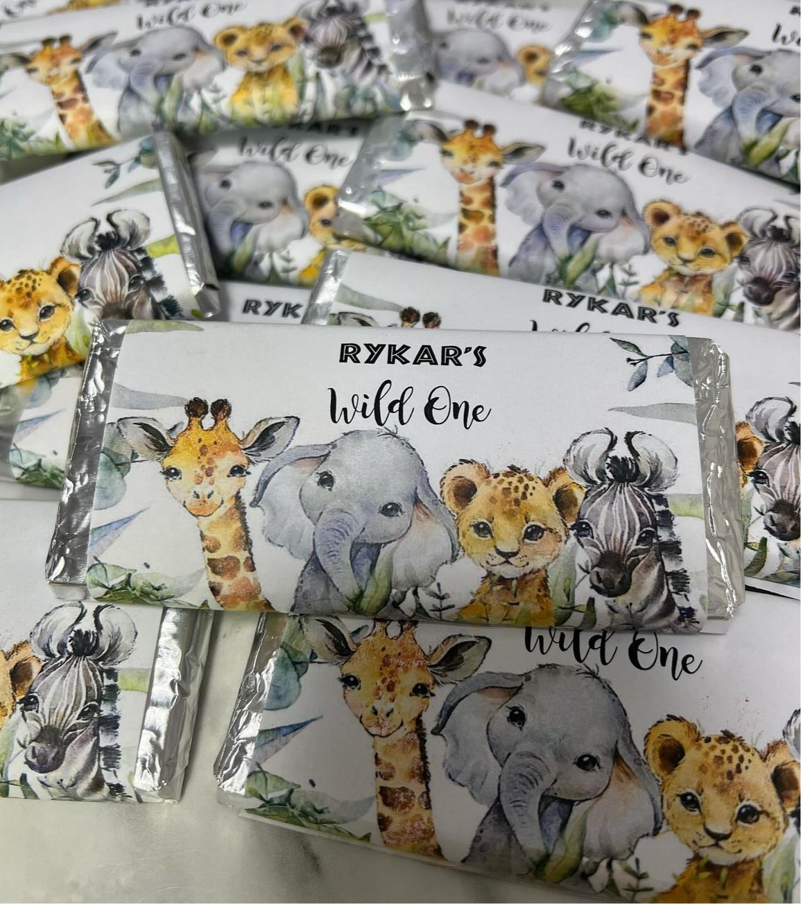 Customisable Chocolate Party Favors