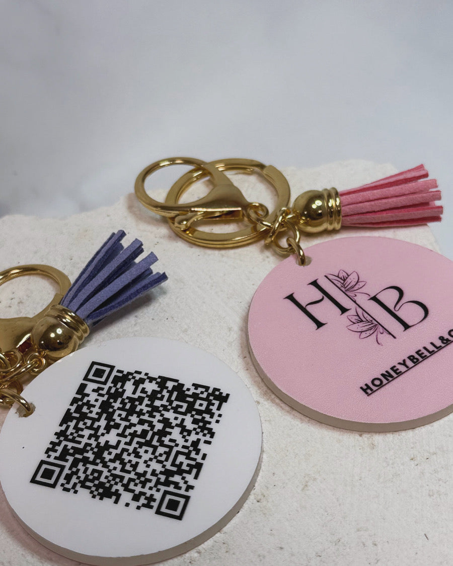Custom design Keychain (QR Optional)