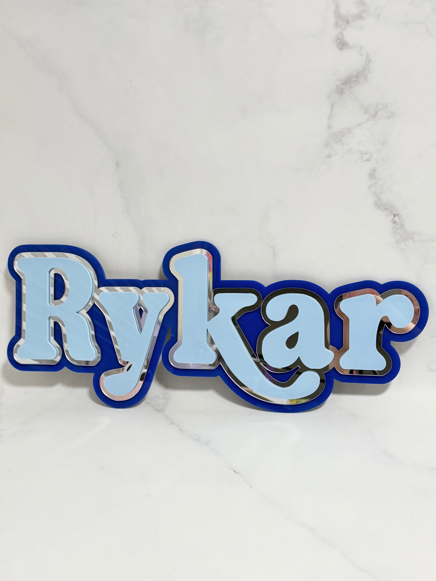 Acrylic Name Wall Plaque (triple layer)