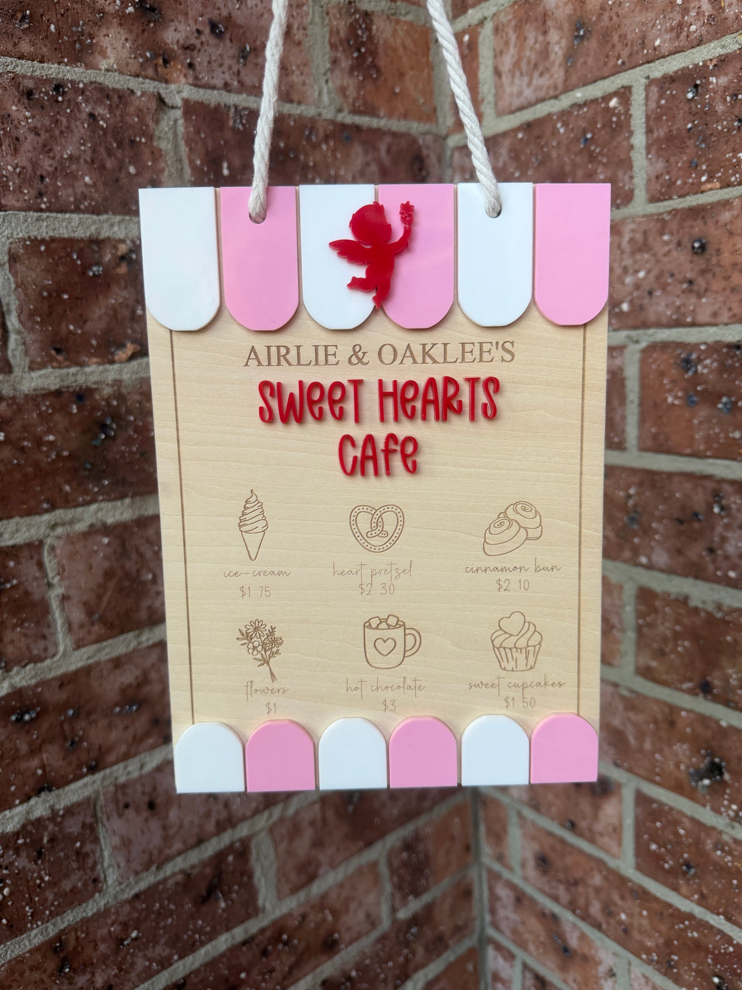 Valentines Day Cafe Menu