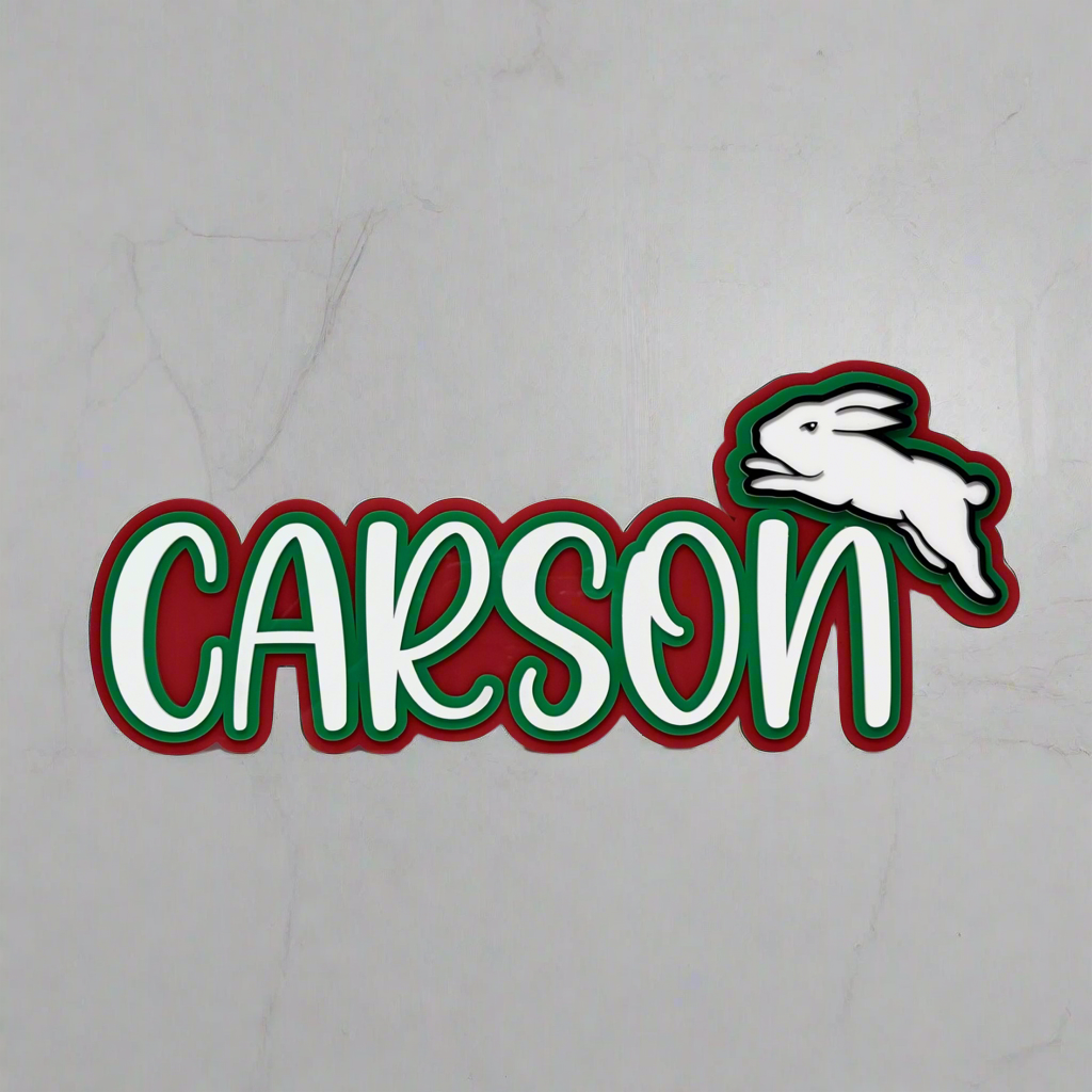 Acrylic Name Wall Plaque (triple layer)