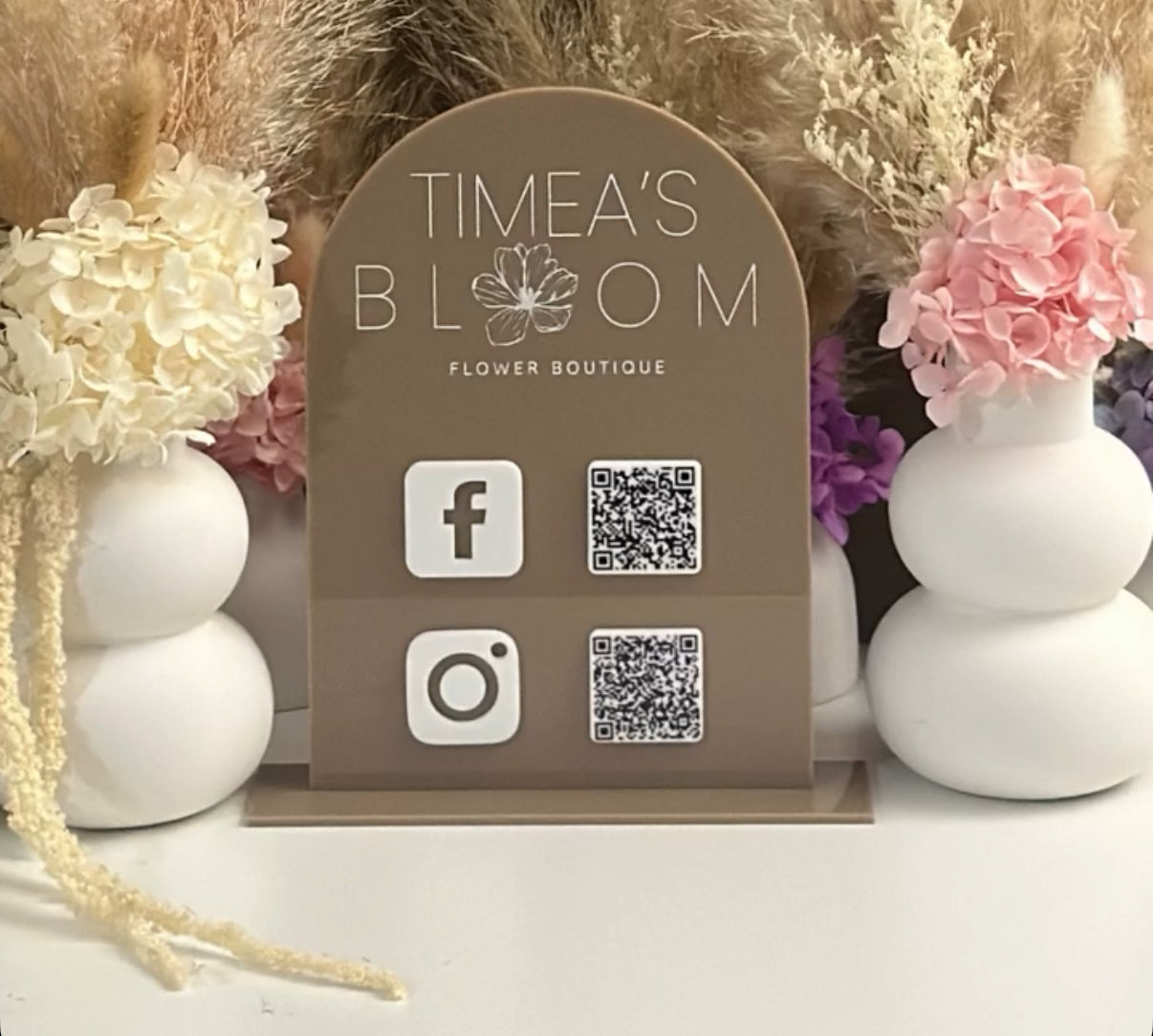 3D - A5 Custom Business Desk Sign