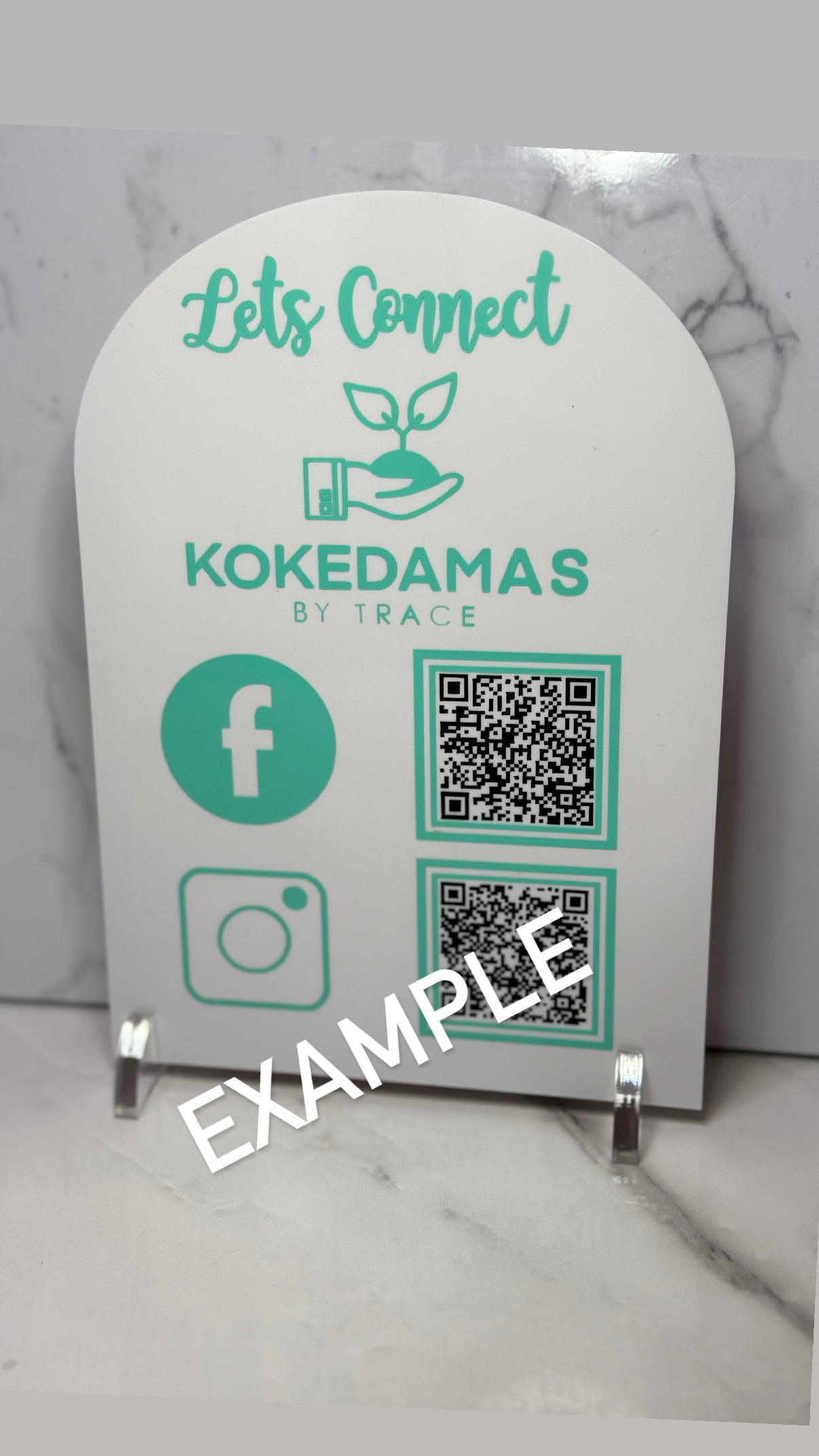 A5 Custom Business Desk Sign