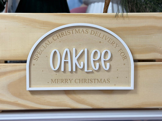 Christmas Crate Plaque