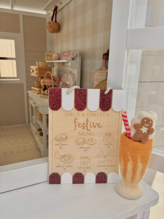 Kids Festive Cafe Menu