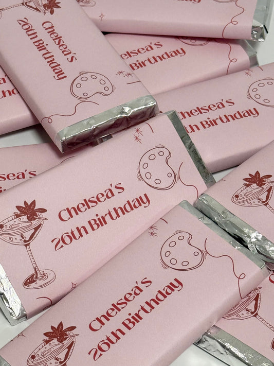 Customisable Chocolate Party Favors