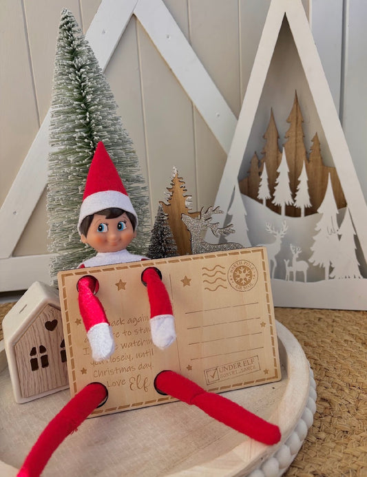 Elf arrival postcard