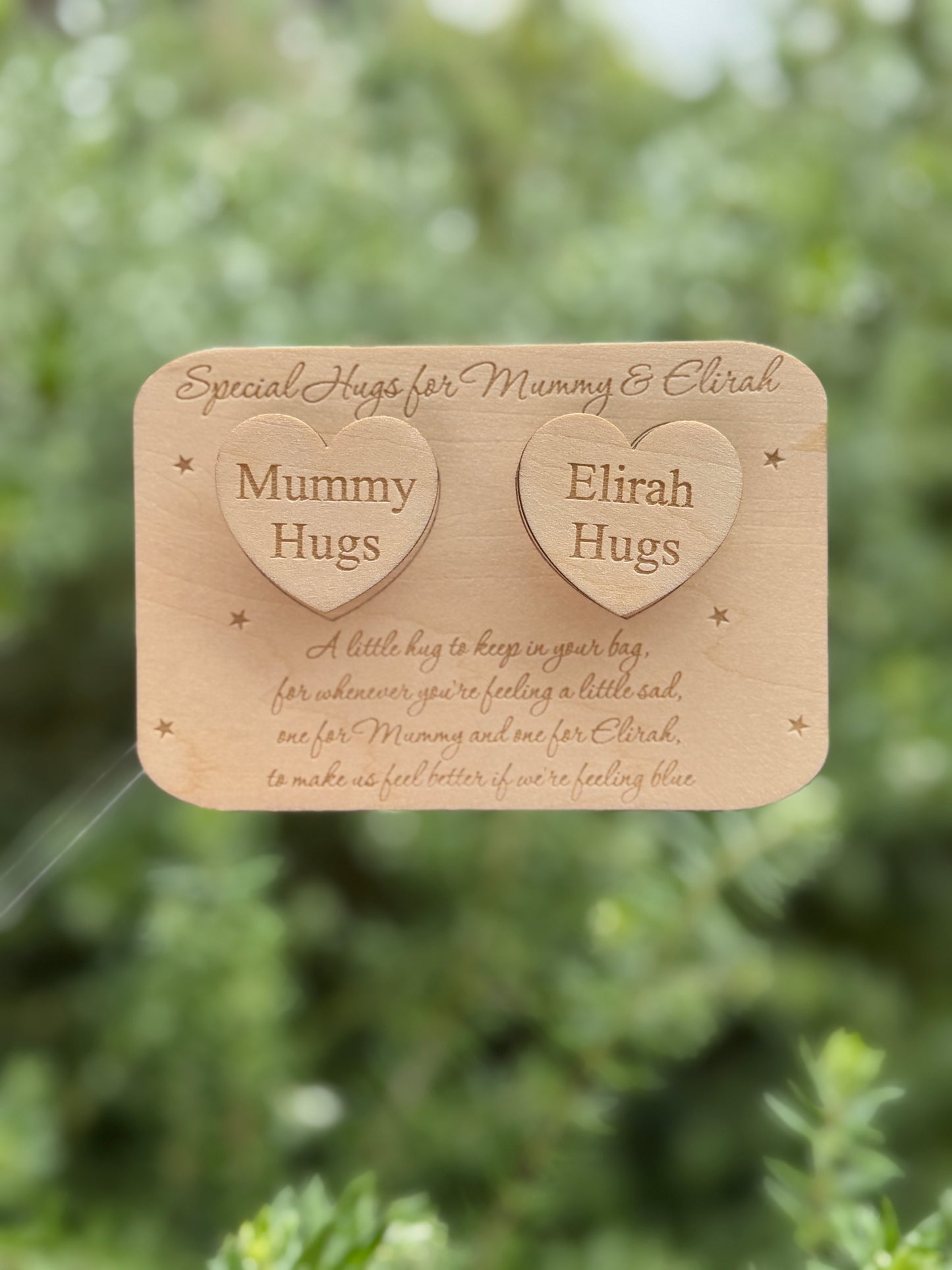 Keepsake pocket hugs