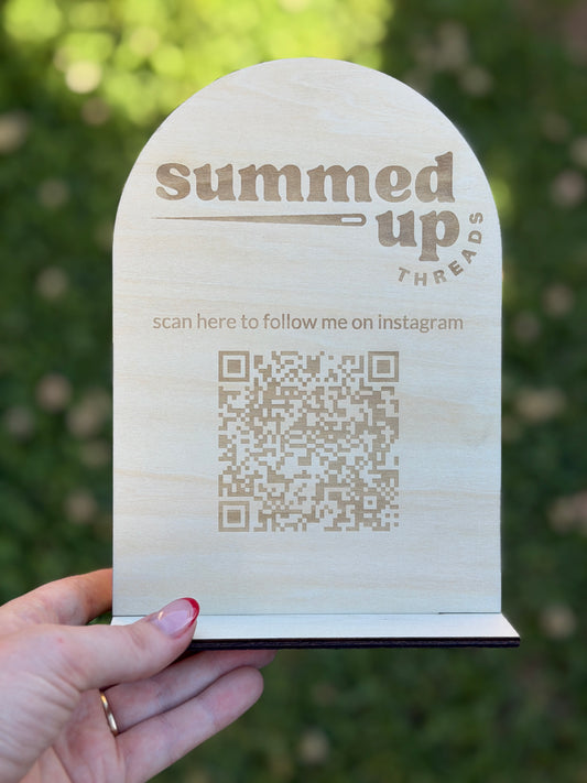 A5 Custom Business Desk Sign