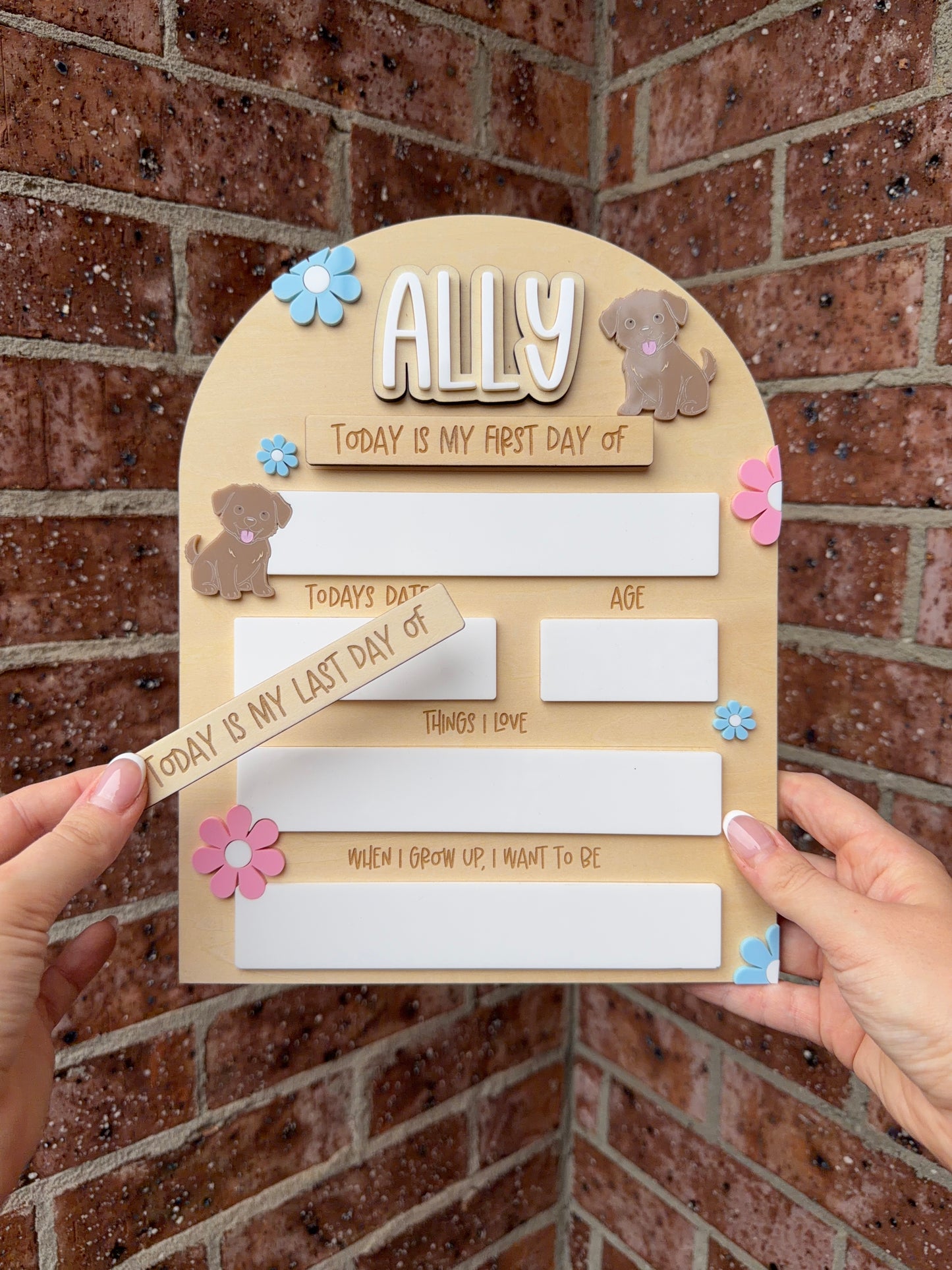 ‘First Day’ board