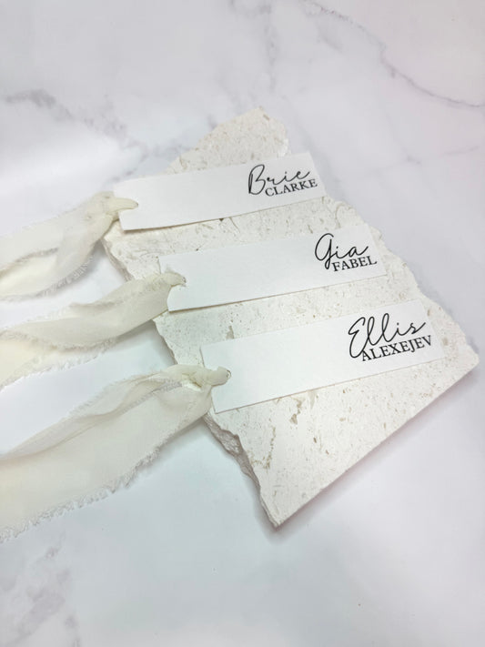 Wedding seating names