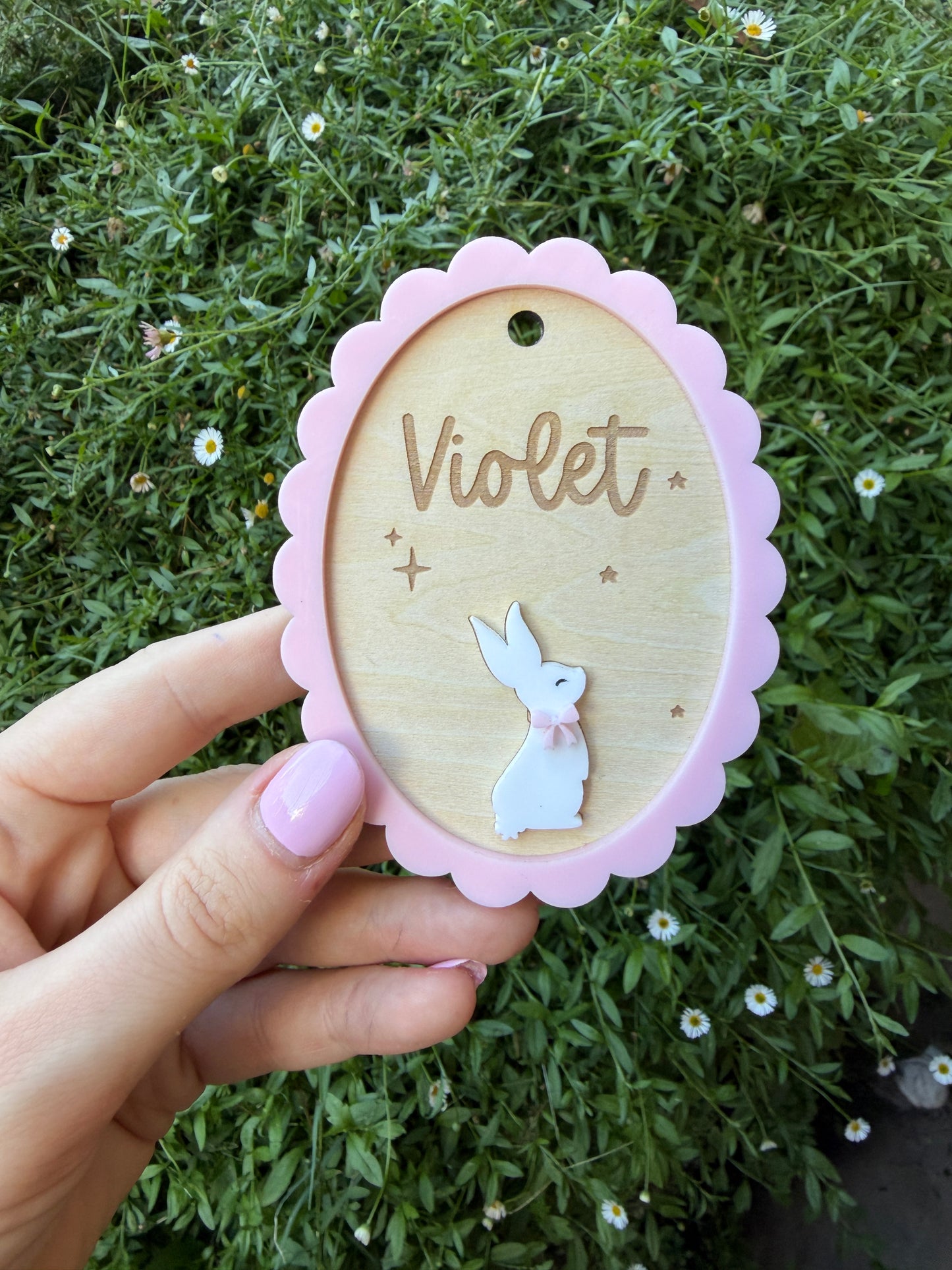 Easter basket tag