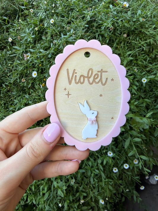 Easter basket tag