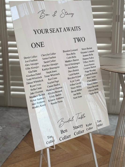 Wedding Seating Sign