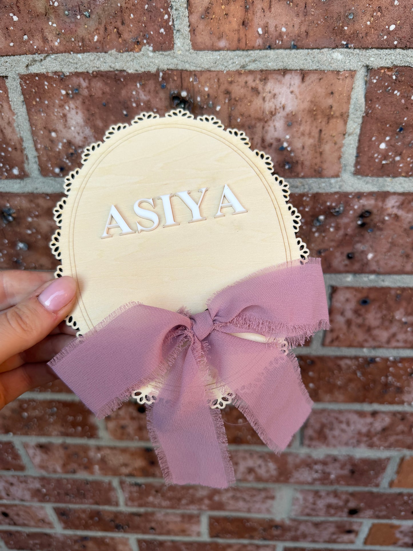 Baby Name Announcement Plaque