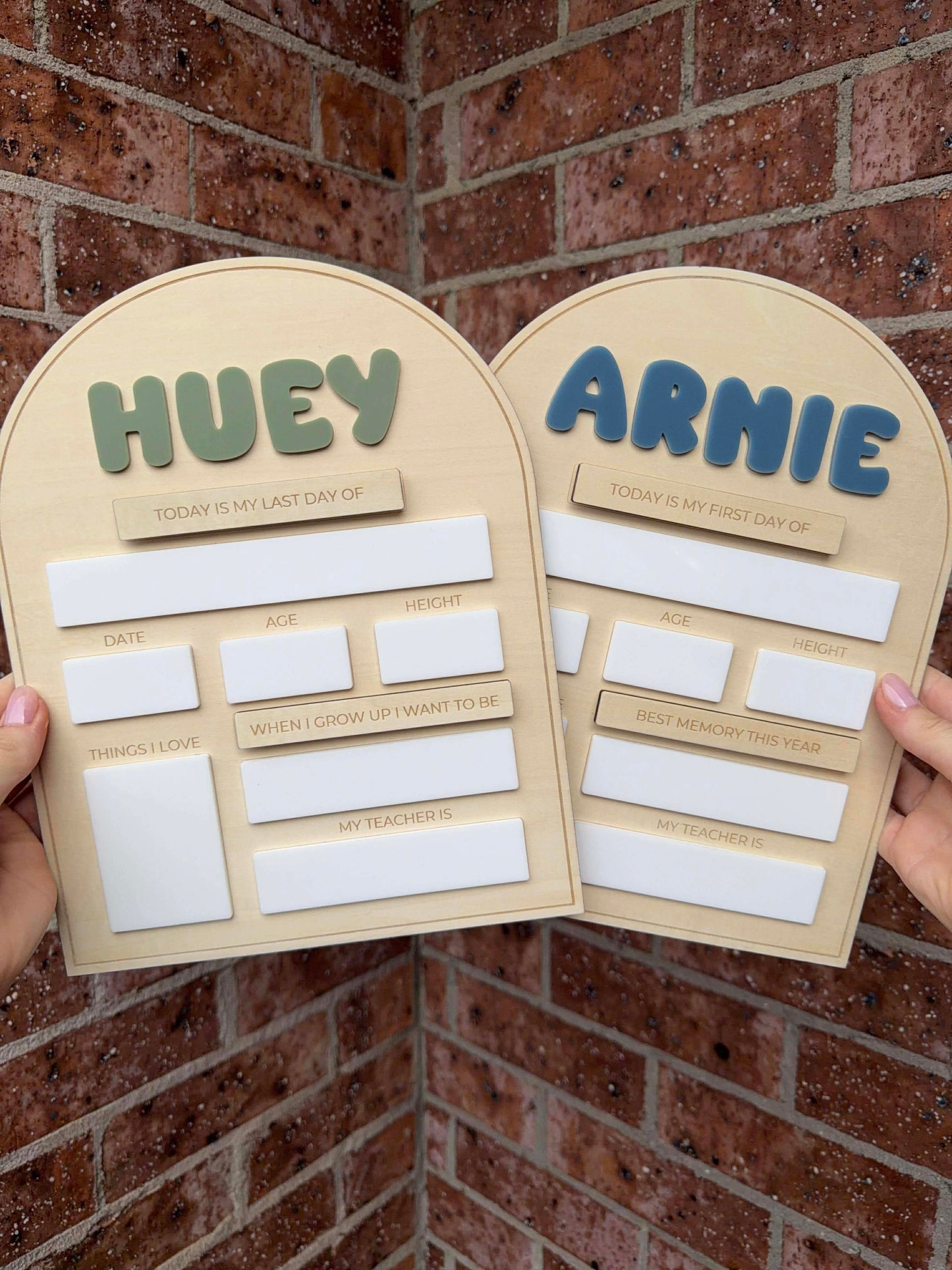 ‘First Day’ board