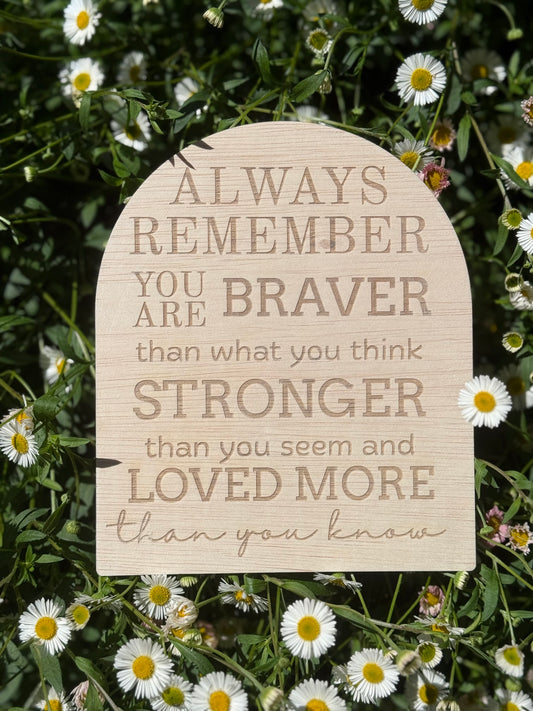 Awareness Affirmation Plaque