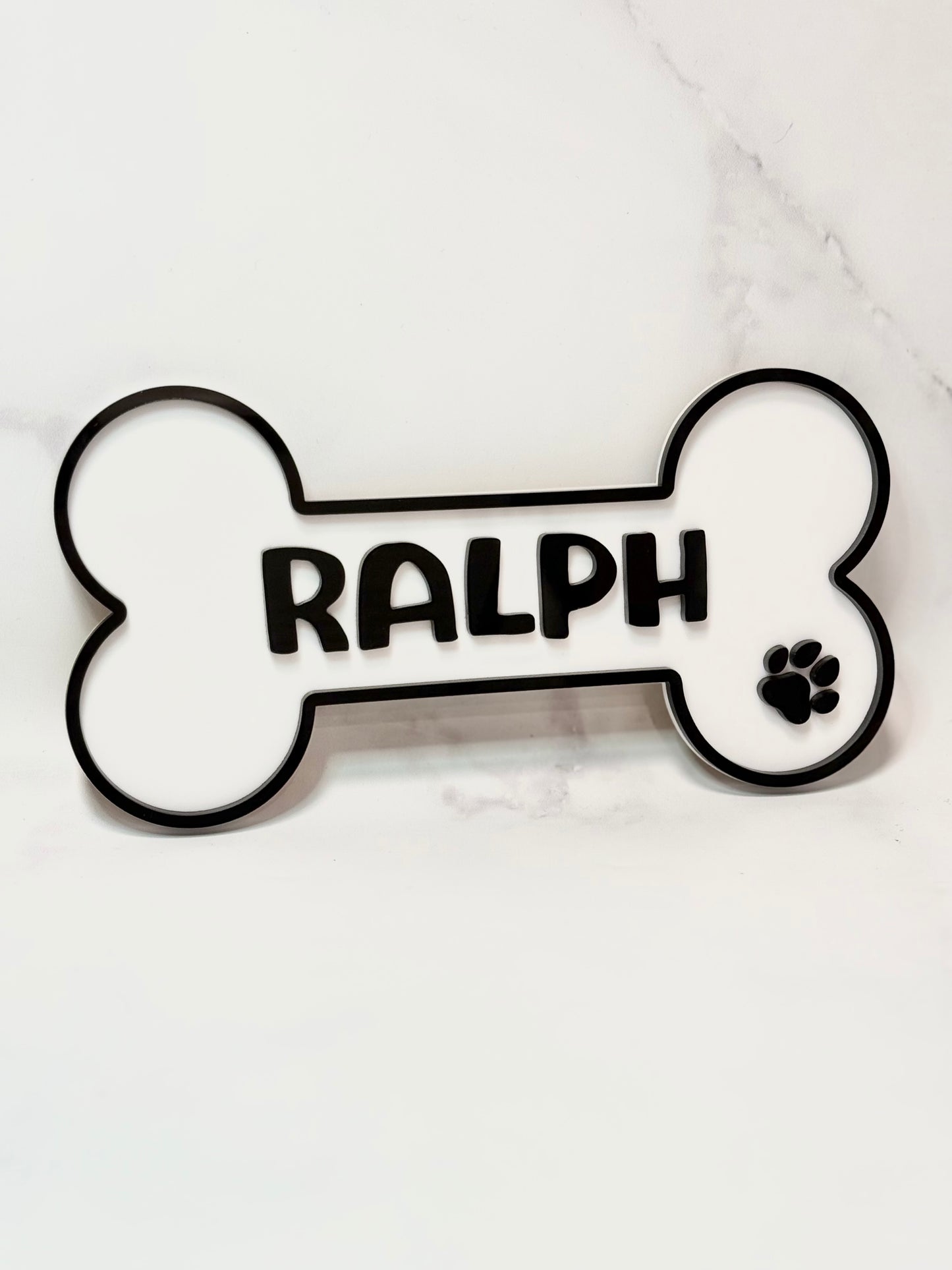 Doggo name plaque