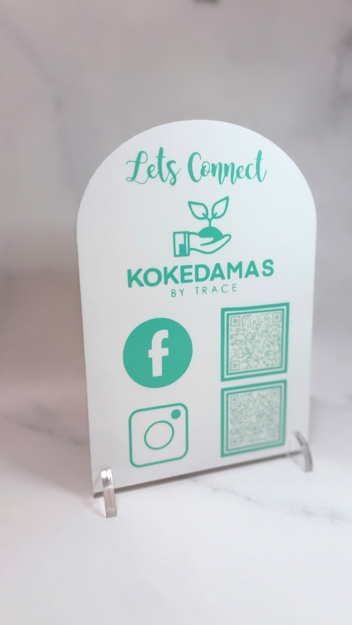 A5 Custom Business Desk Sign