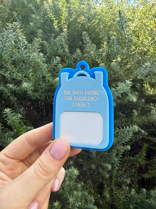 Emergency Contact Bag Tags