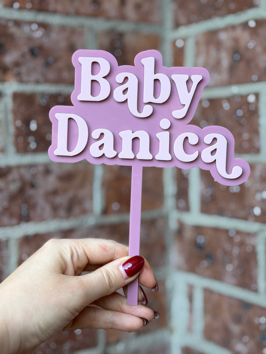 Custom Acrylic Cake Toppers