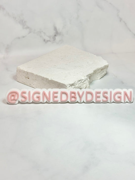 Acrylic Business Socials Username