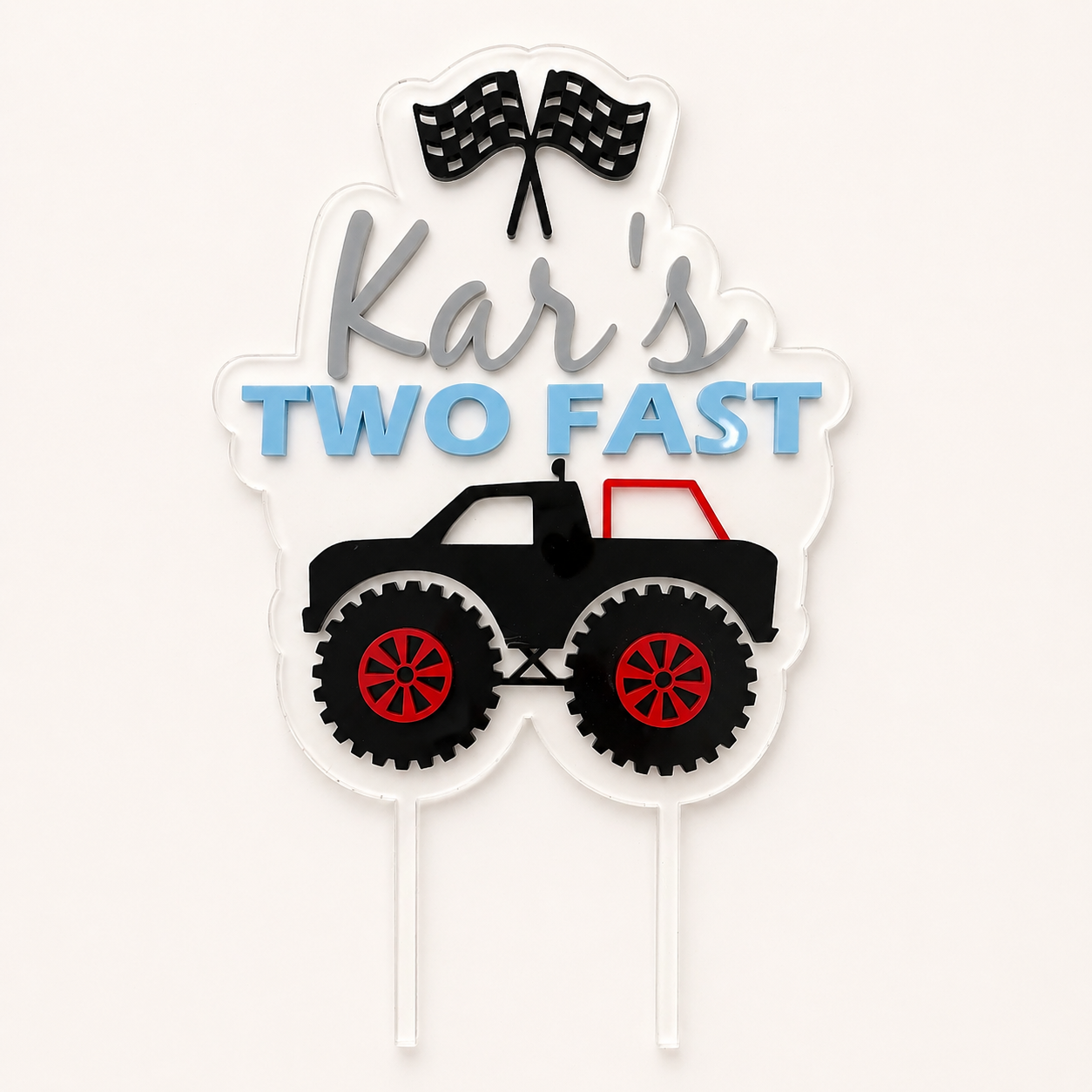 Two Fast Cake Topper