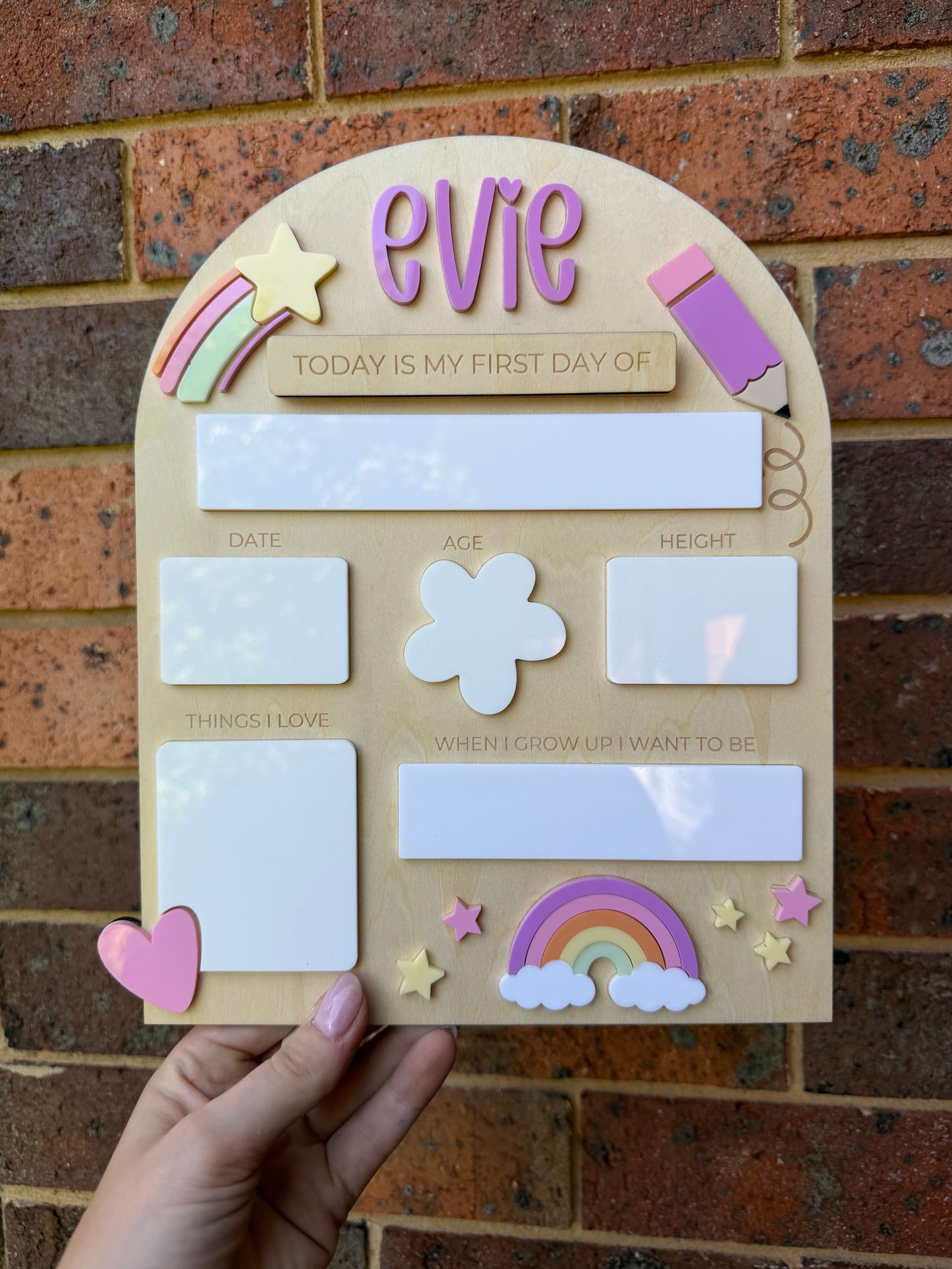 ‘First Day’ board