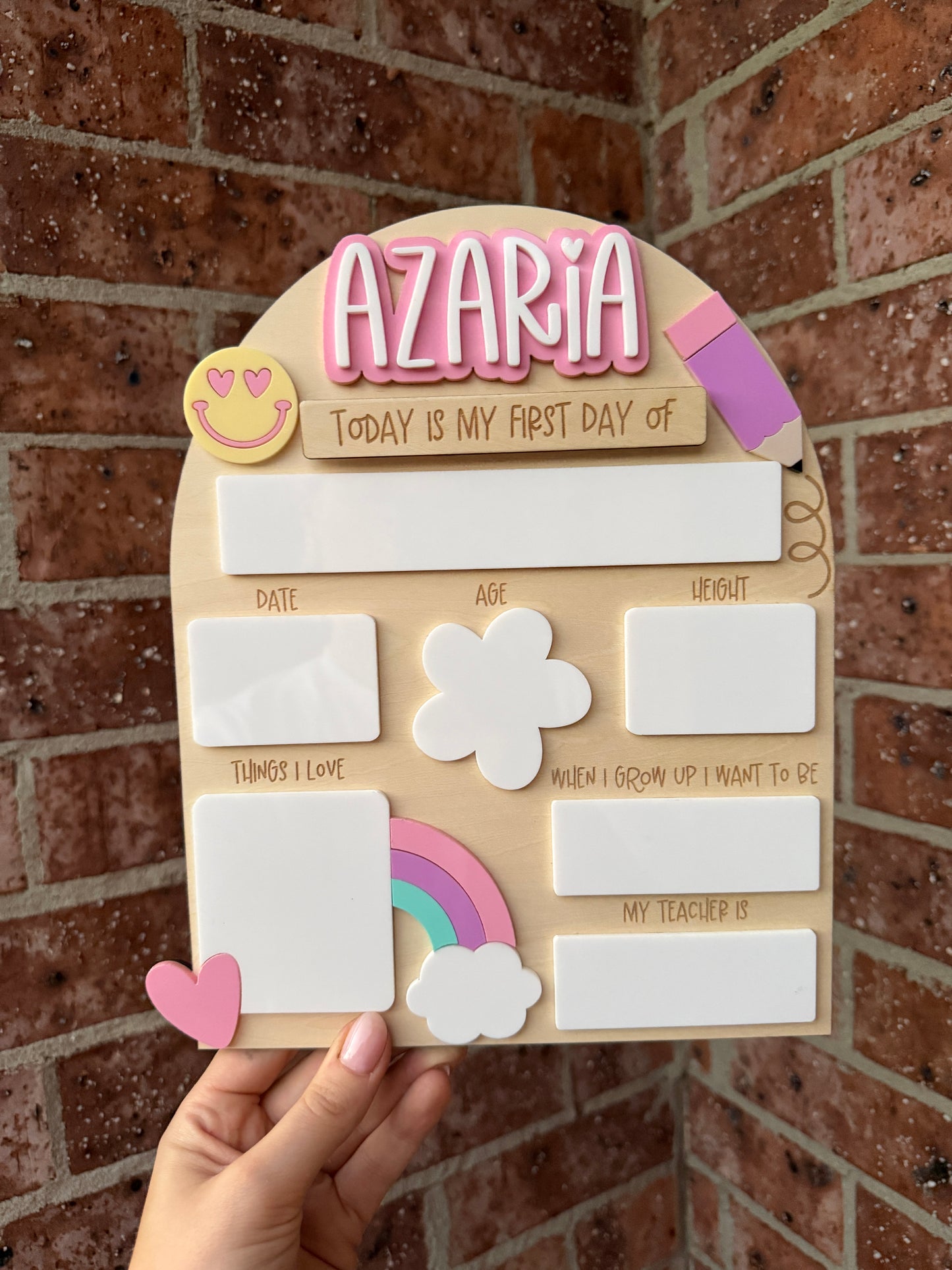 ‘First Day’ board