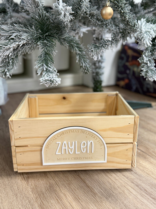 Crate + Crate Plaque