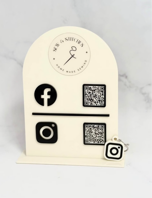 3D - A5 Custom Business Desk Sign