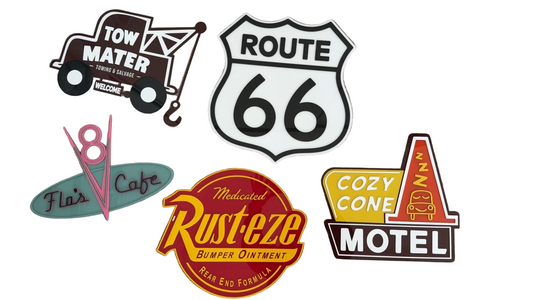 Red Car Road Signage