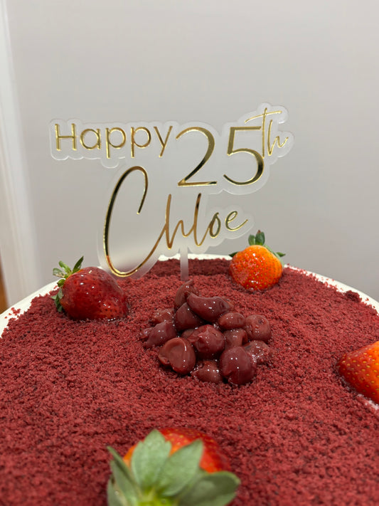 Custom Acrylic Cake Toppers