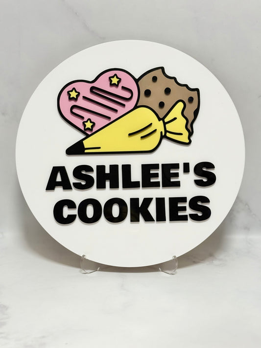 30cm circular wall/display signage