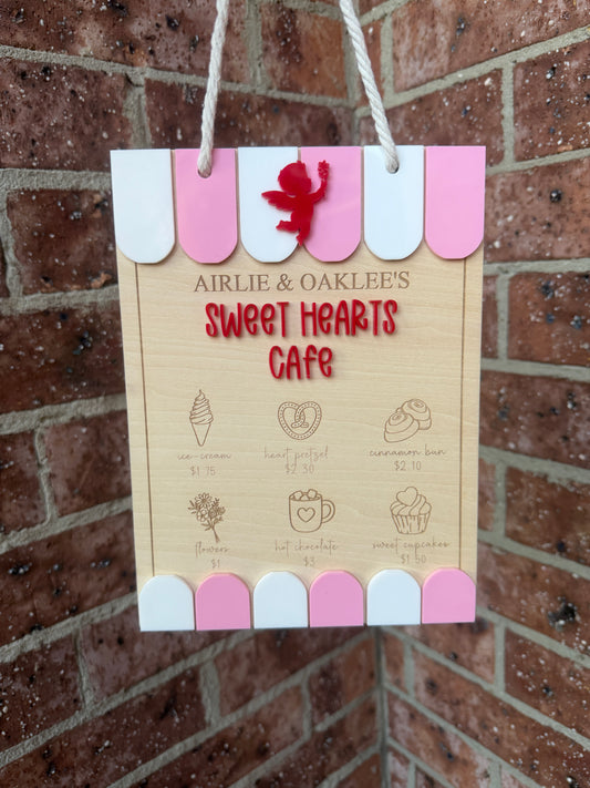 Valentines Day Cafe Menu