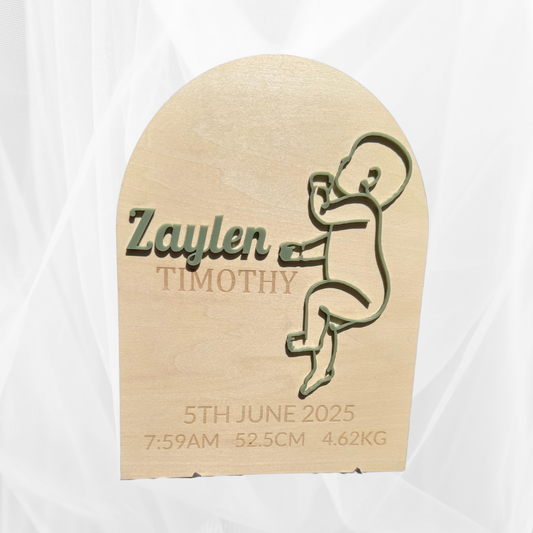 Baby plaque