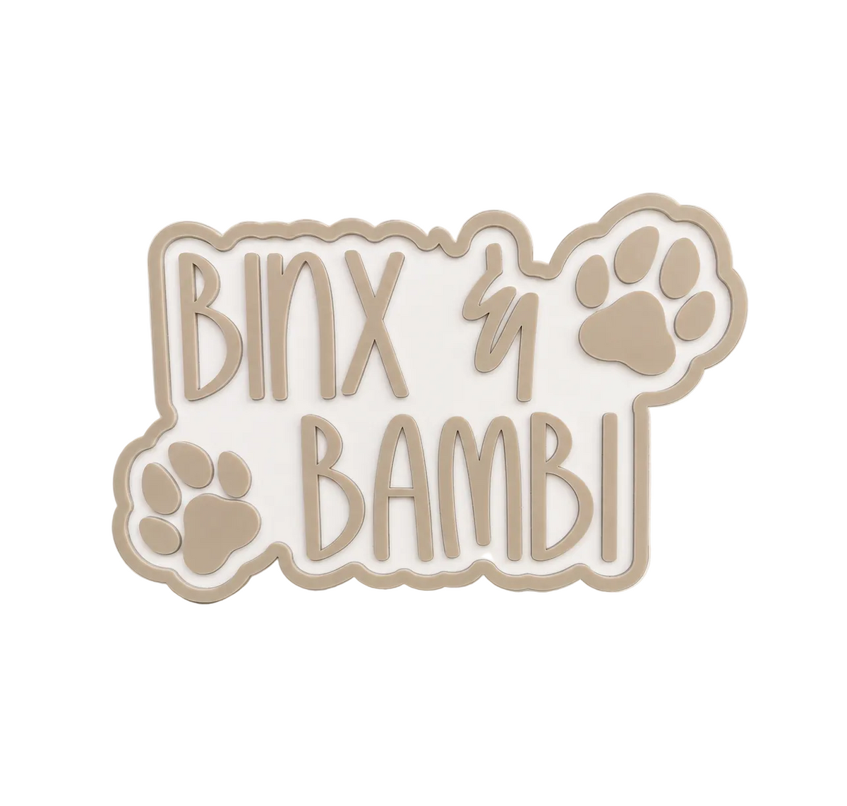 Pet name plaque