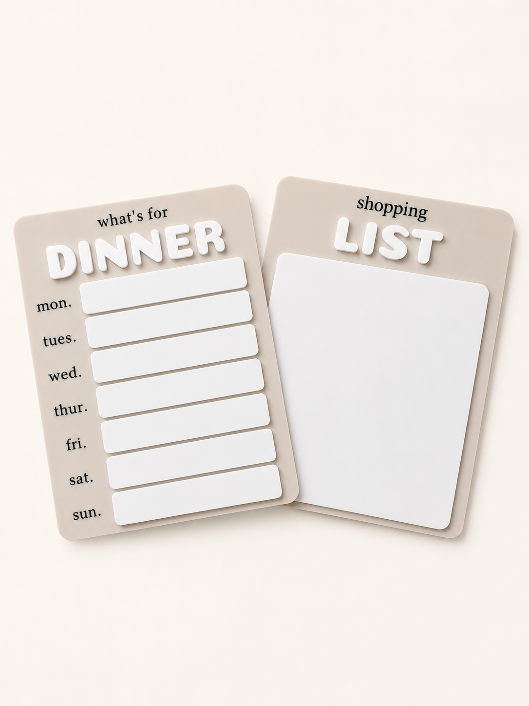 Weekly Organiser Boards