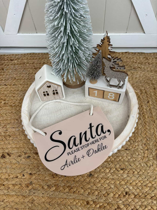 Stop here for - sign