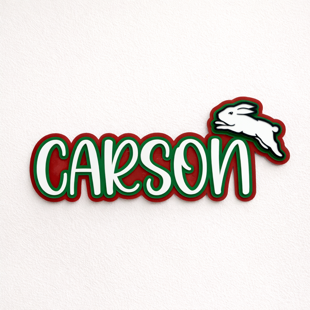 Acrylic Name Wall Plaque (triple layer)