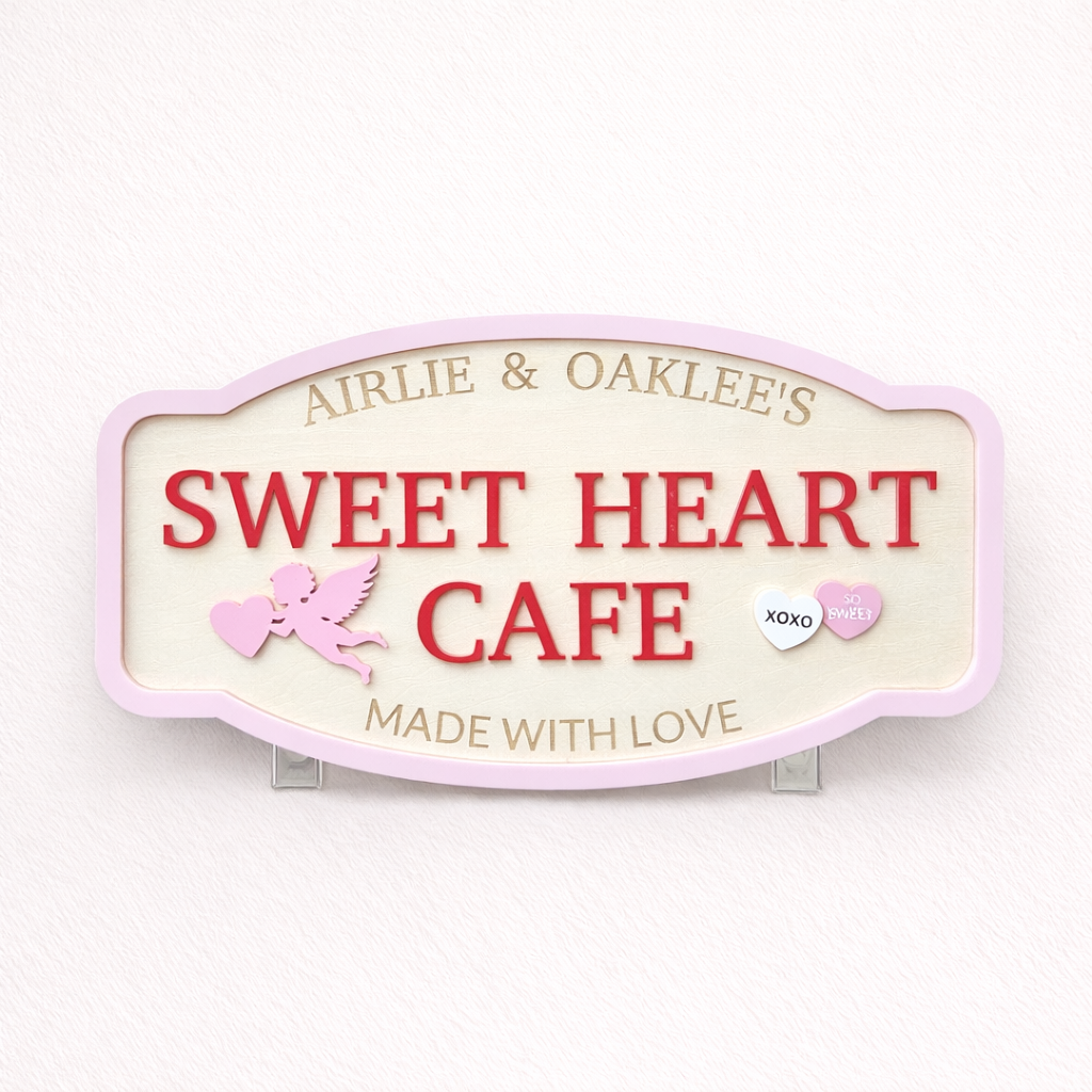 Kids Cubby Sign - Sweet Heart Cafe